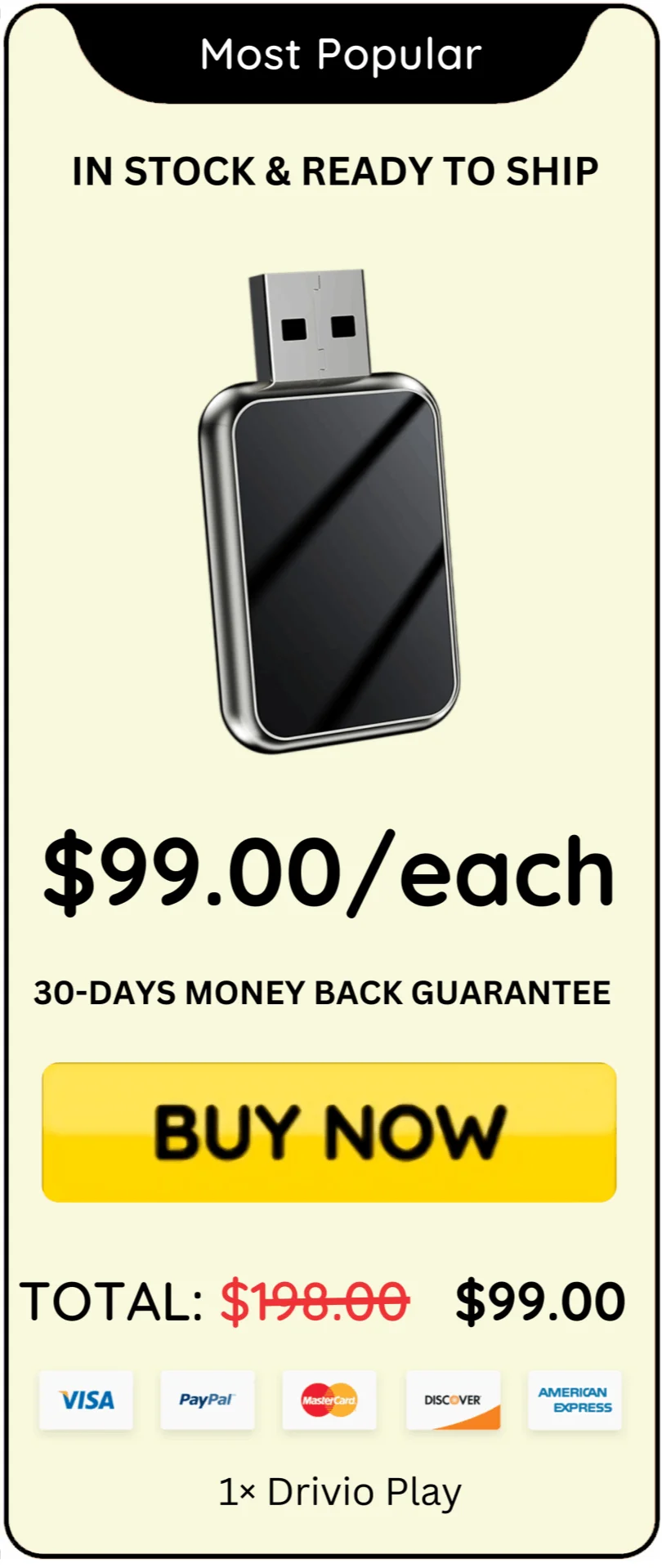 Drivio Play offer price 